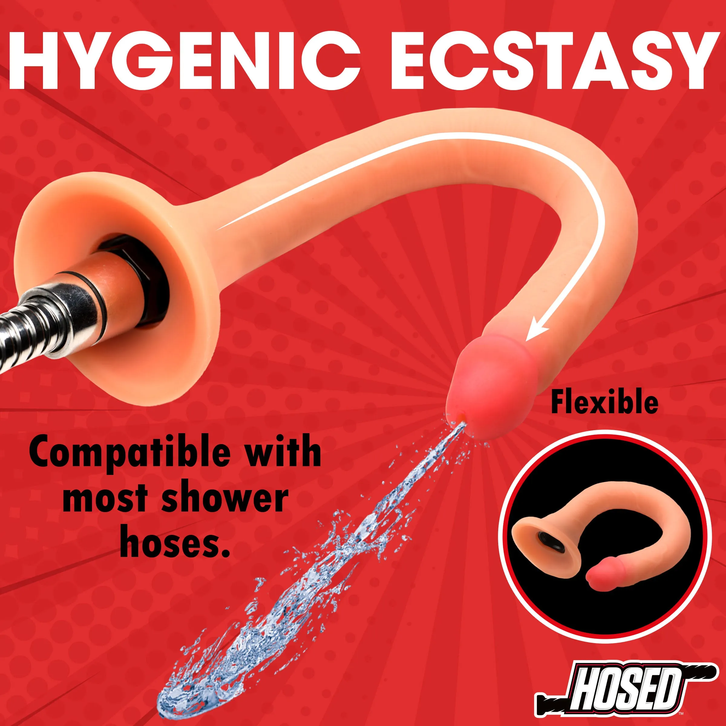 12 Slim Silicone Enema Hose