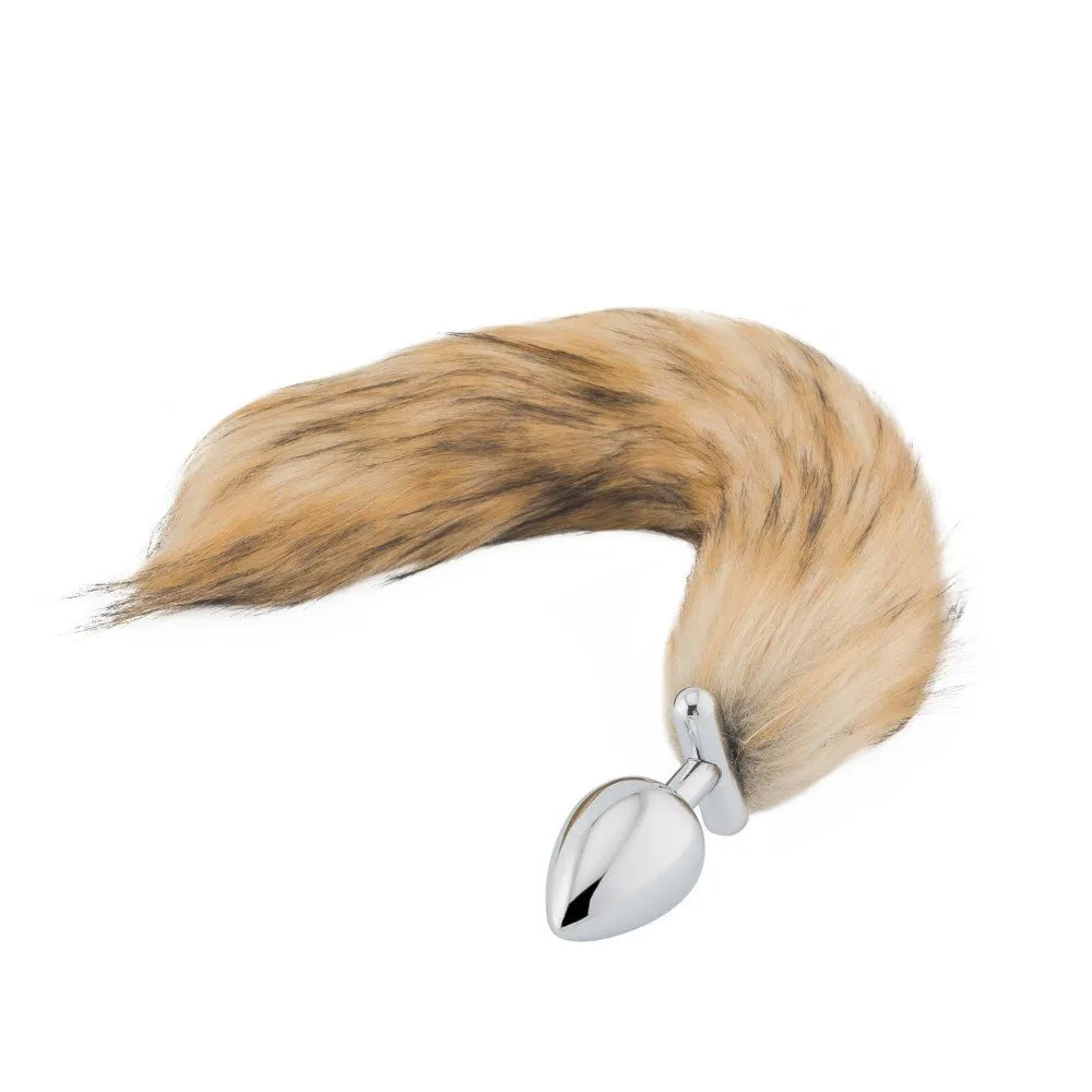 18 Shapeable Brown Fox Tail Plug