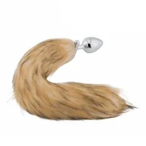 18 Shapeable Brown Fox Tail Plug