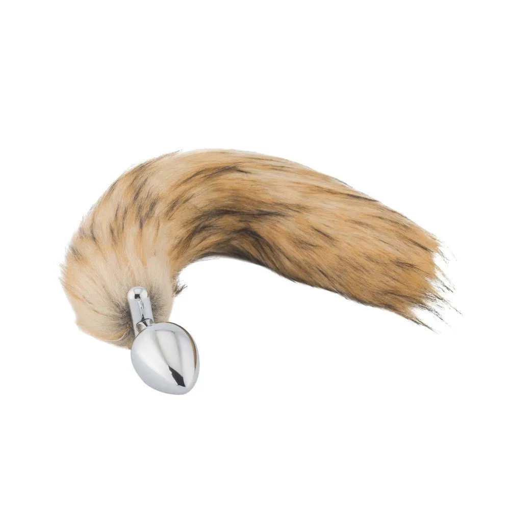 18 Shapeable Brown Fox Tail Plug