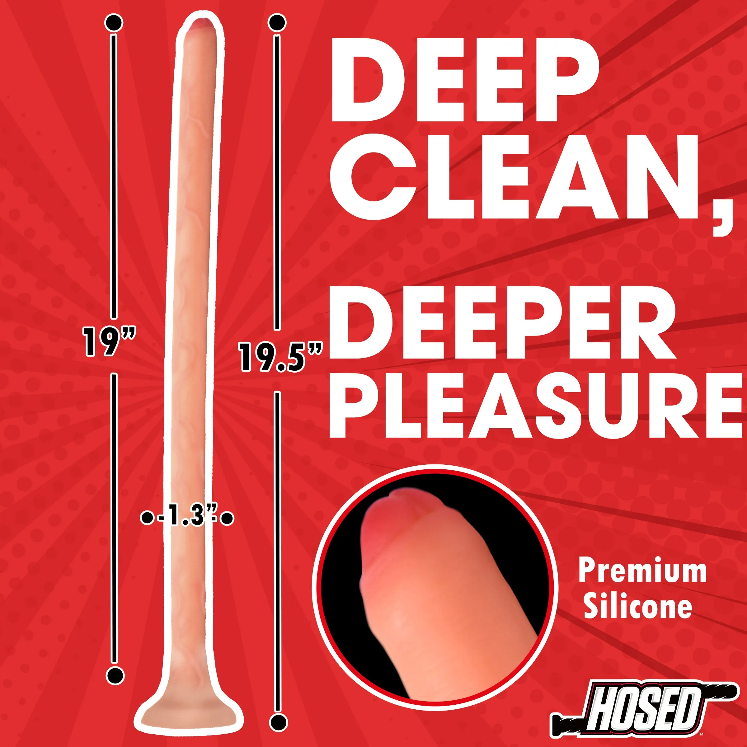 19 Slim Silicone Enema Hose