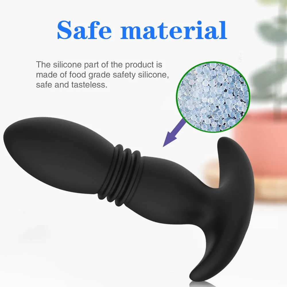 3 Folds Thrusting Vibration Butt Plug & Prostate Massager