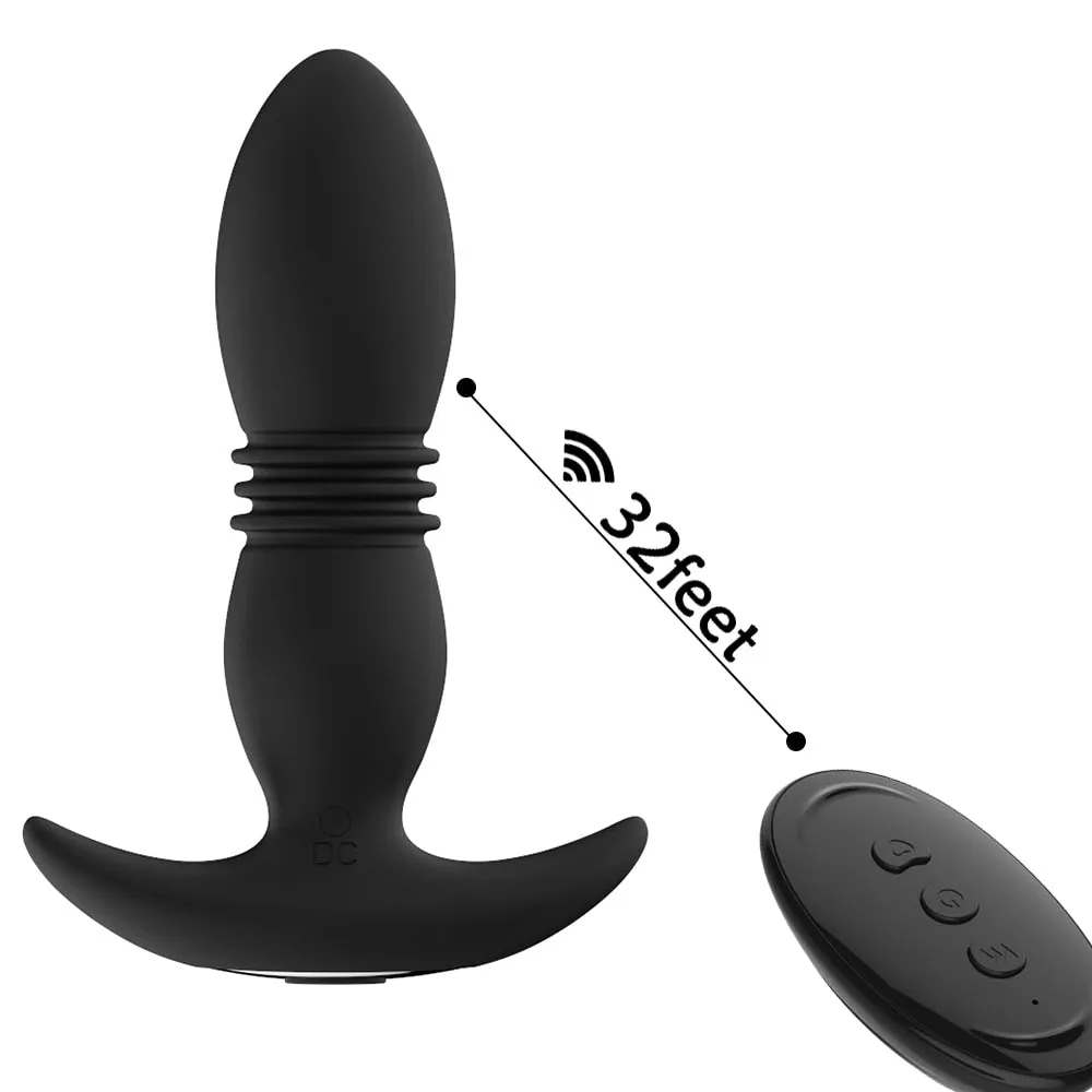 3 Folds Thrusting Vibration Butt Plug & Prostate Massager