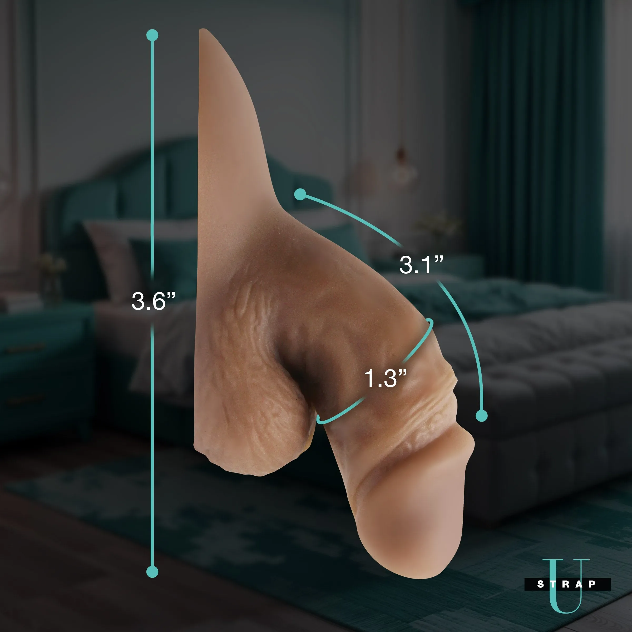 3.6 Silicone Packer Dildo - Medium