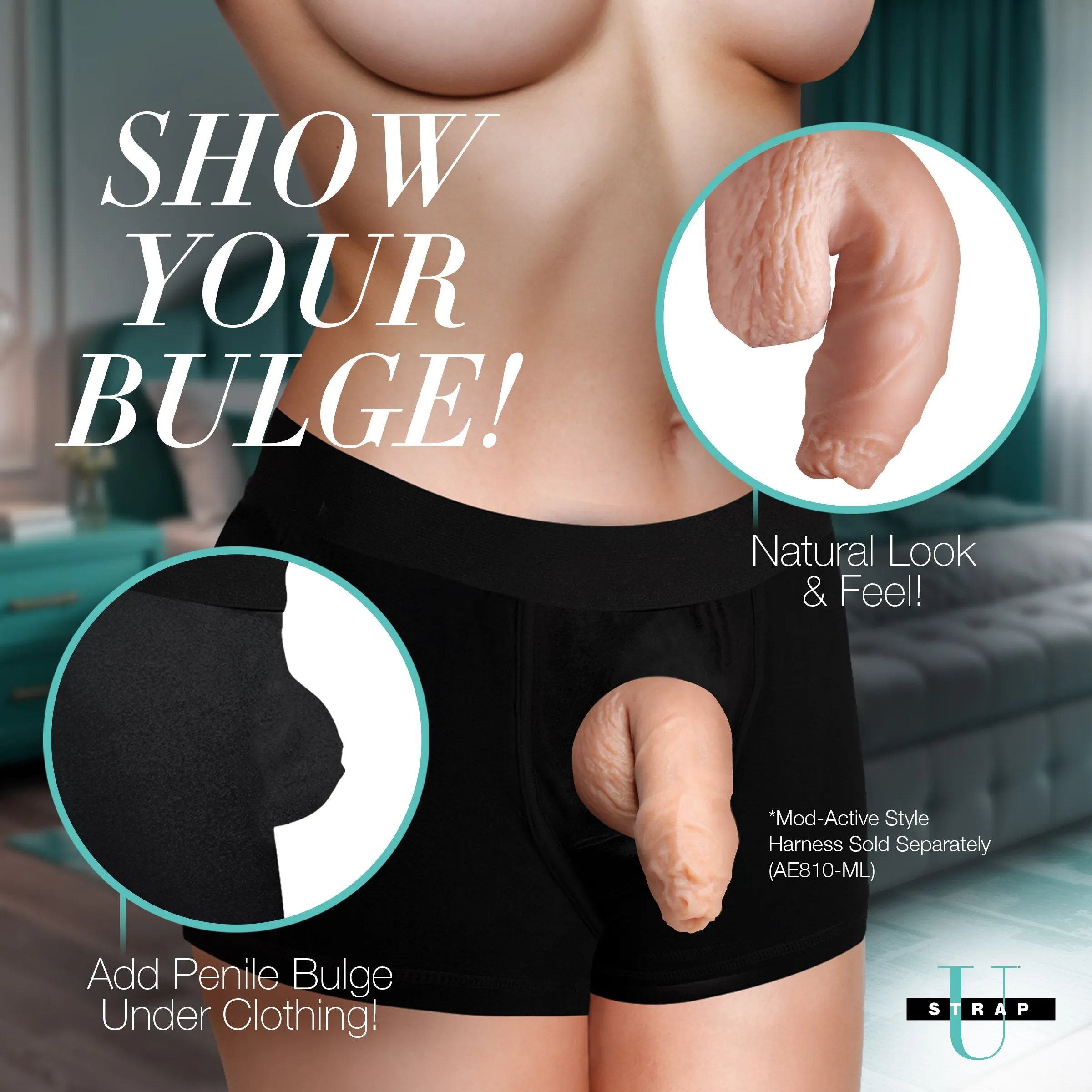 5.1 Uncut Silicone Packer Dildo - Light