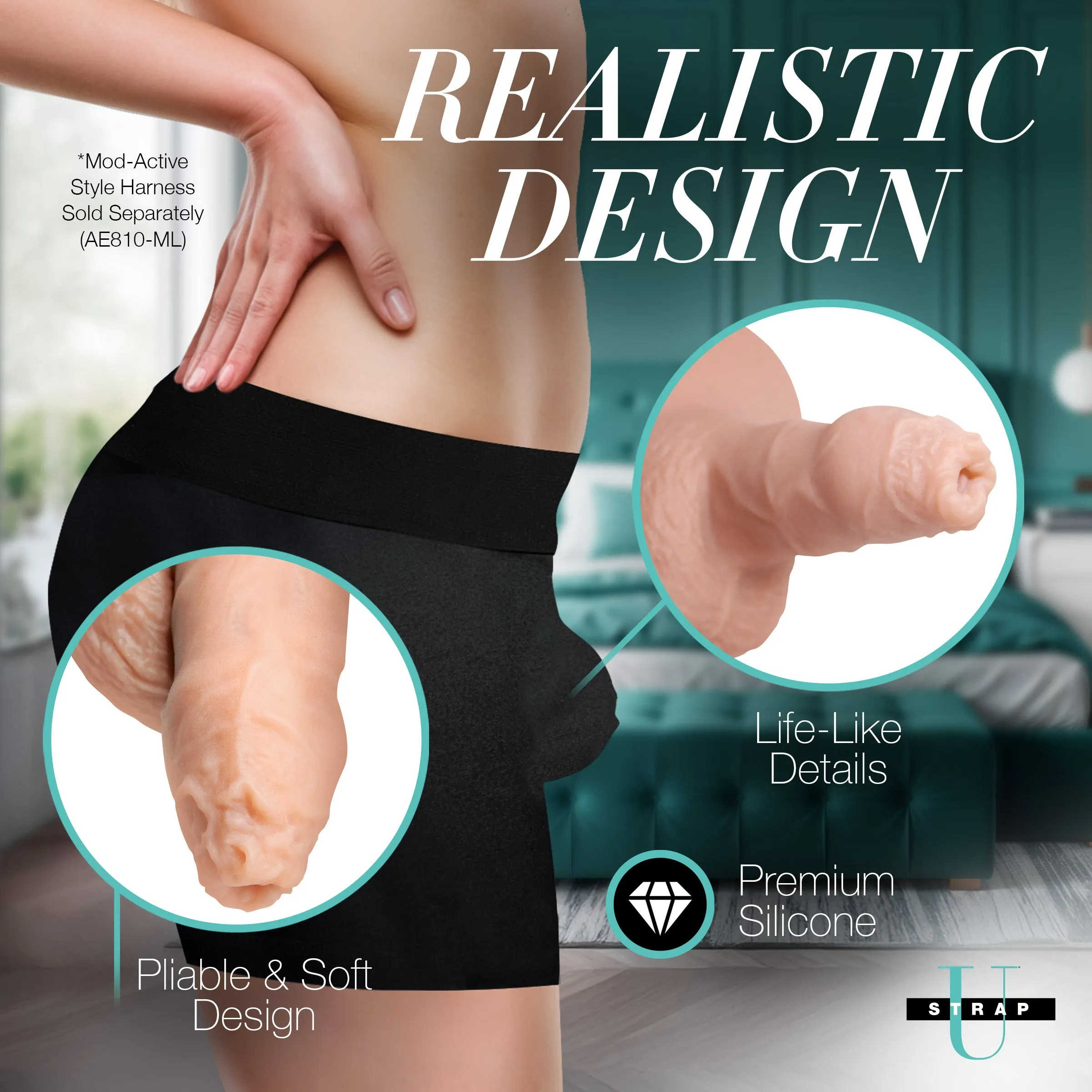5.1 Uncut Silicone Packer Dildo - Light