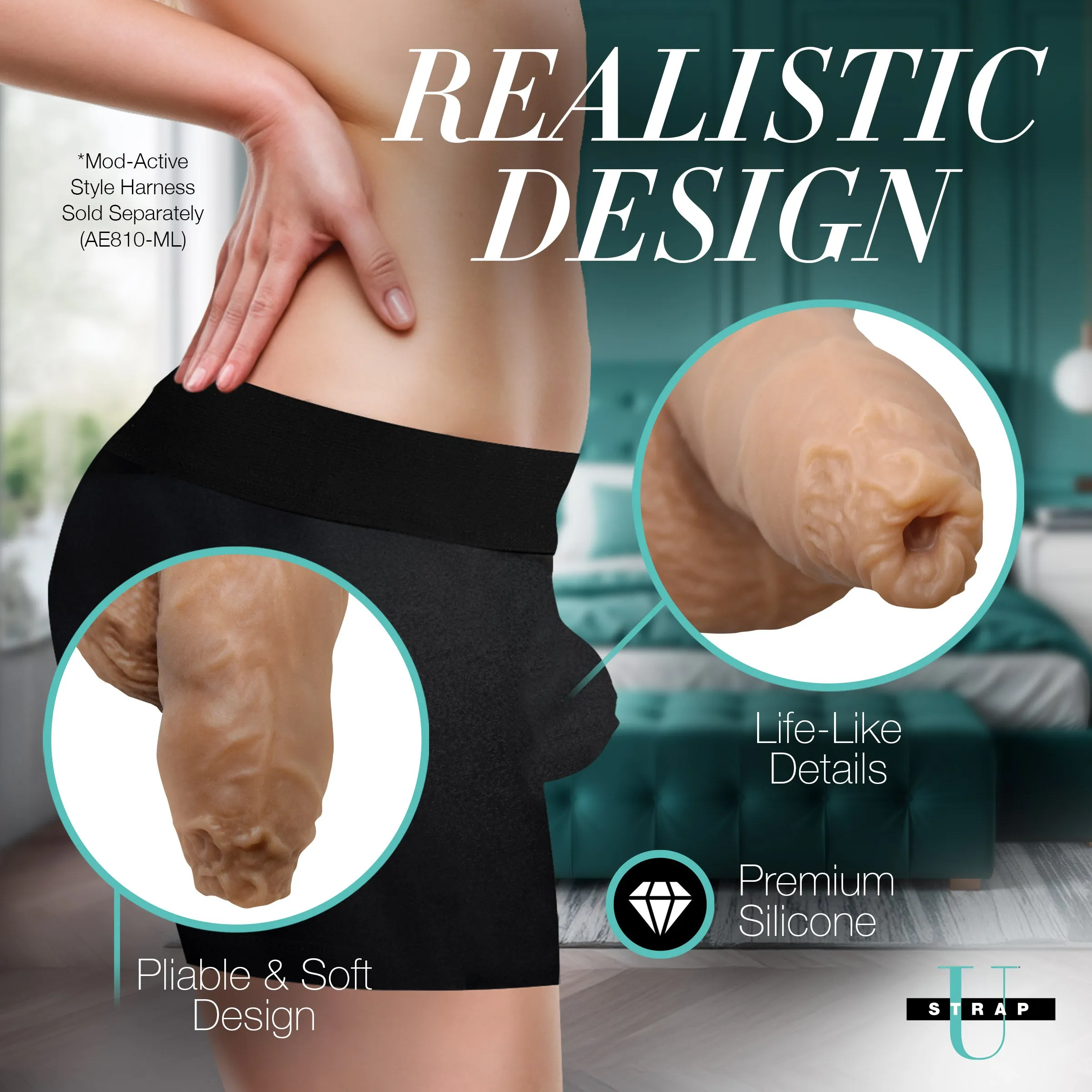5.1 Uncut Silicone Packer Dildo - Medium