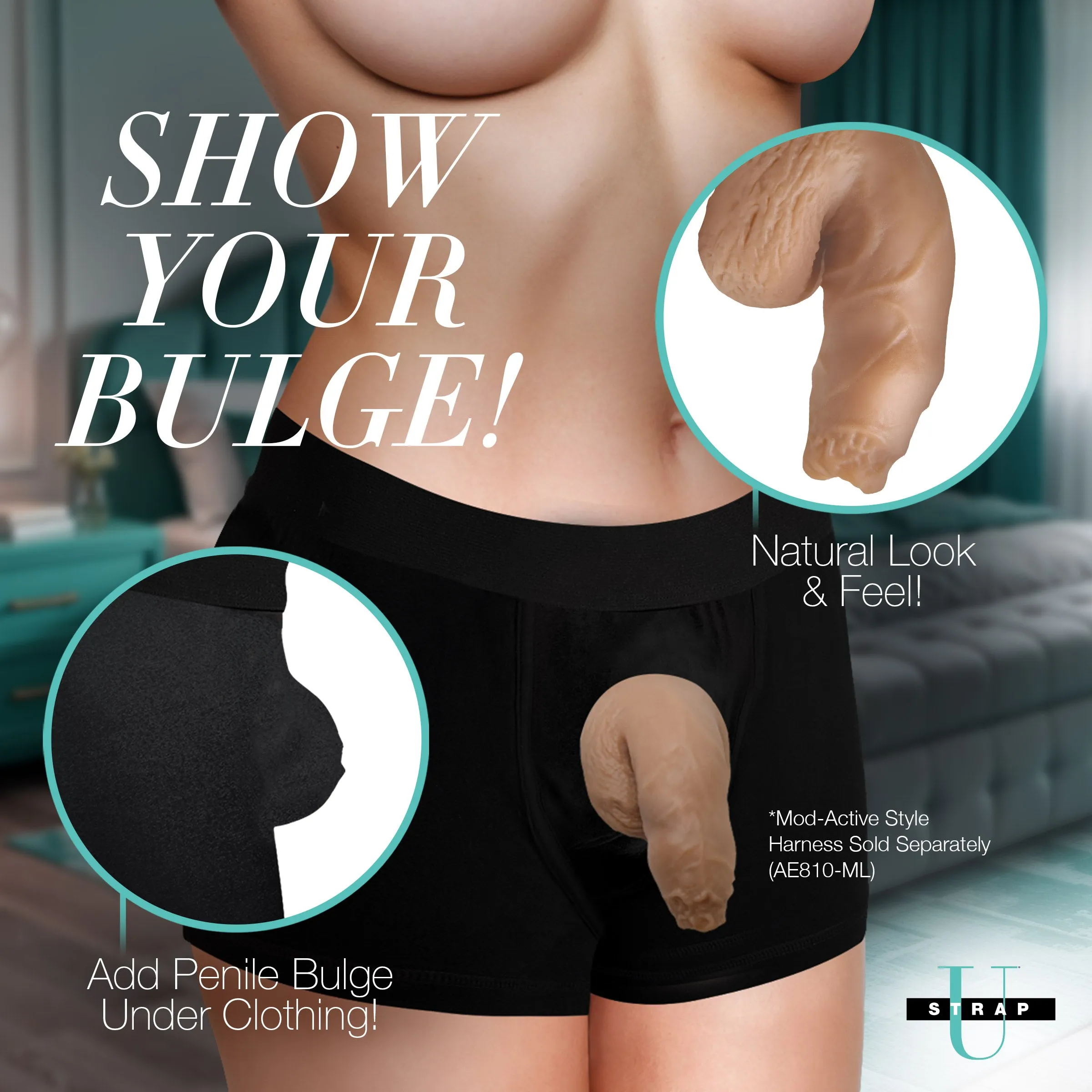 5.1 Uncut Silicone Packer Dildo - Medium
