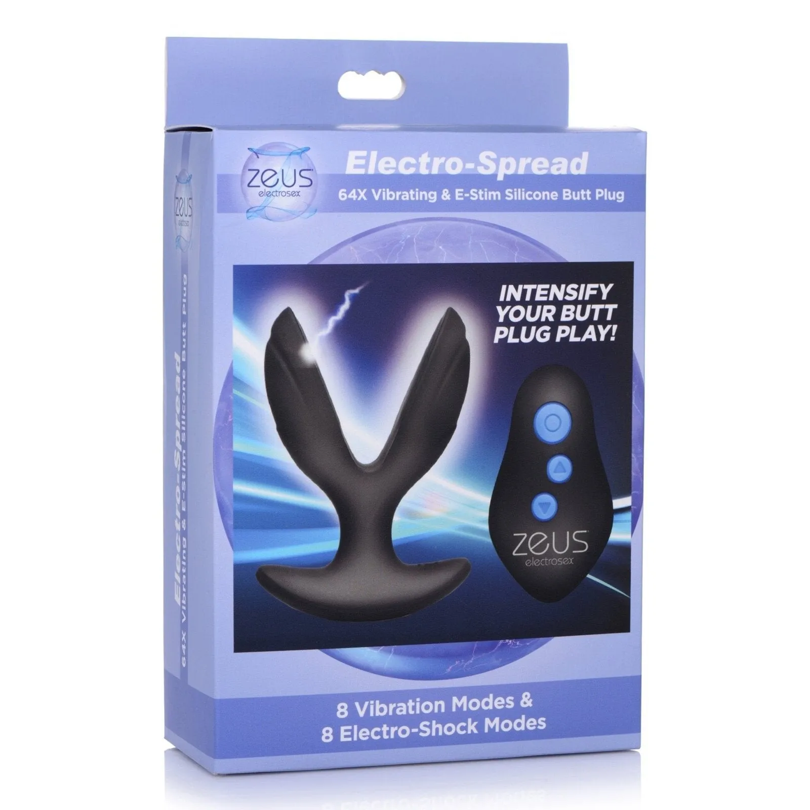 64x Electro-spread Vibrating And Estim Silicone Butt Plug