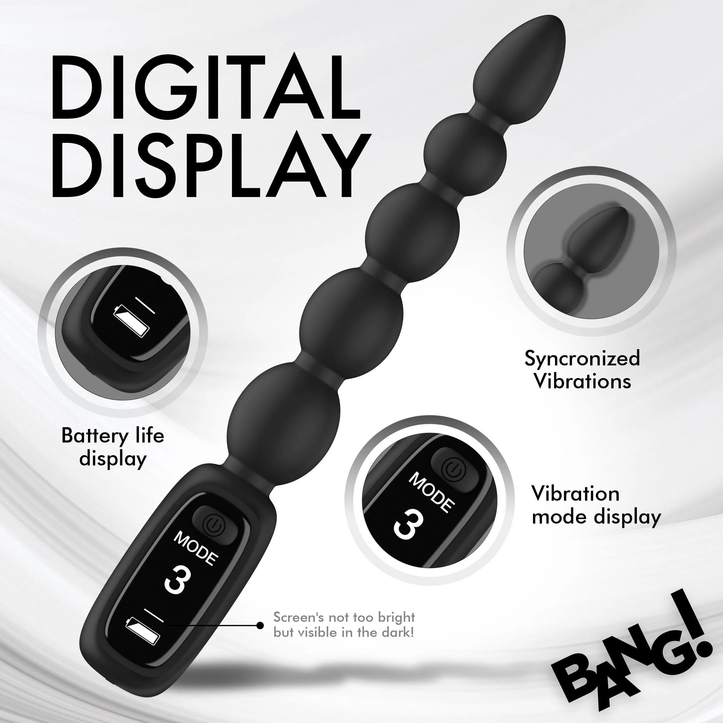 Anal Beads With Digital Display