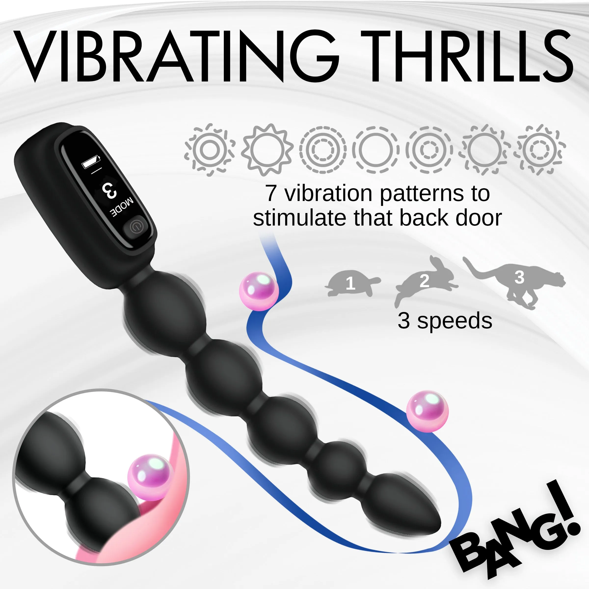 Anal Beads With Digital Display