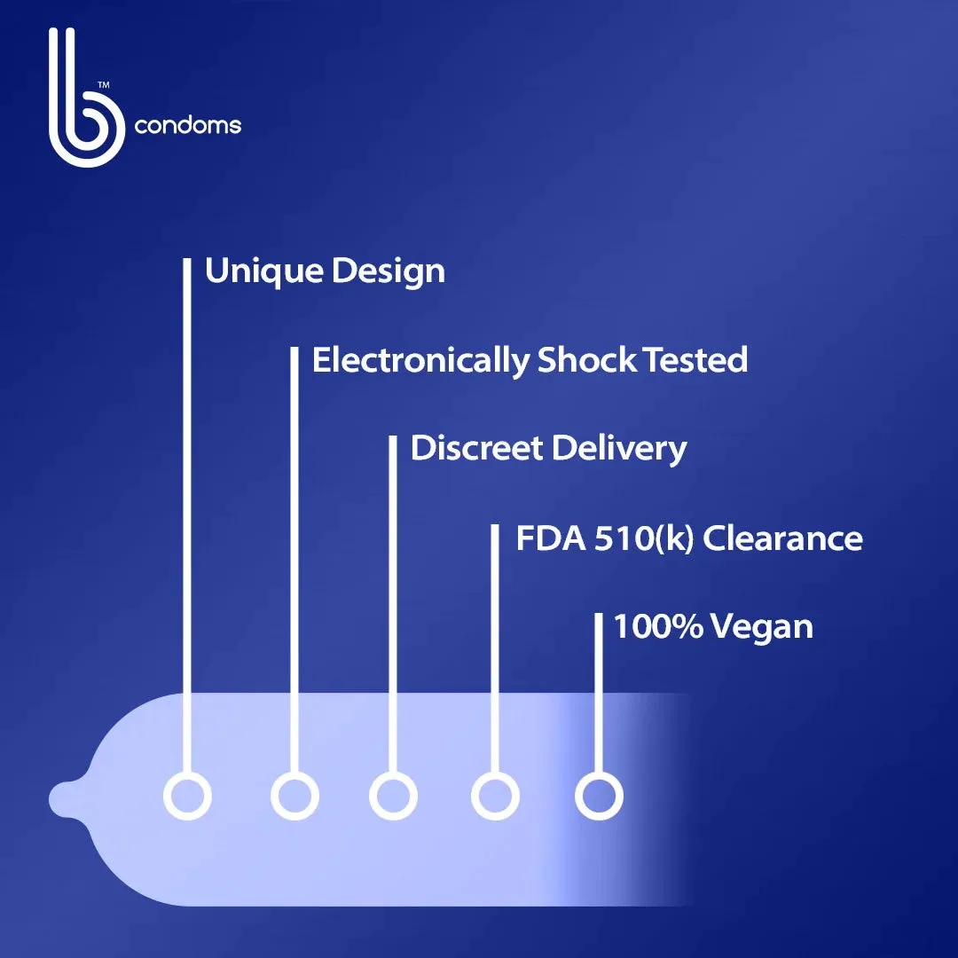 b Condoms Platinum Large Condoms