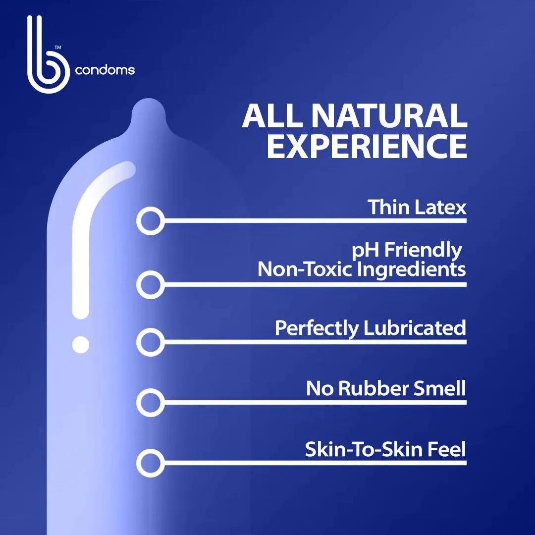 b Condoms Platinum Large Condoms