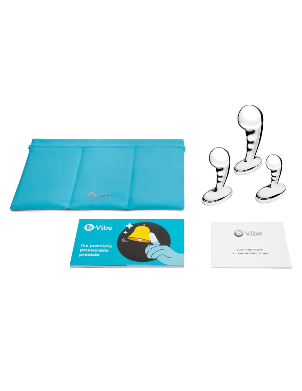 B-Vibe Stainless Steel P-Spot Training Set