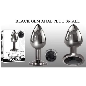 Black Gem Anal Plug Small by Evolved