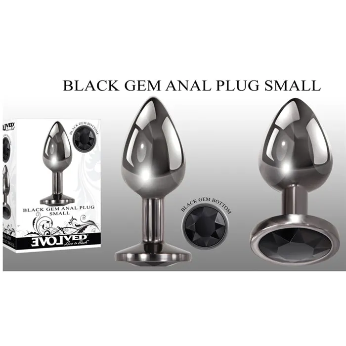 Black Gem Anal Plug Small by Evolved