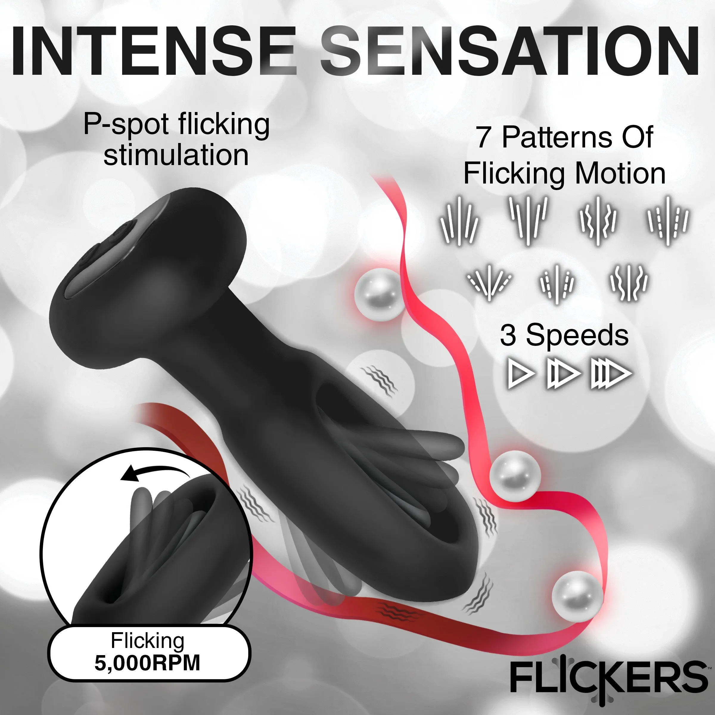 Bum Flick Vibrating And Flicking Butt Plug w/ Remote