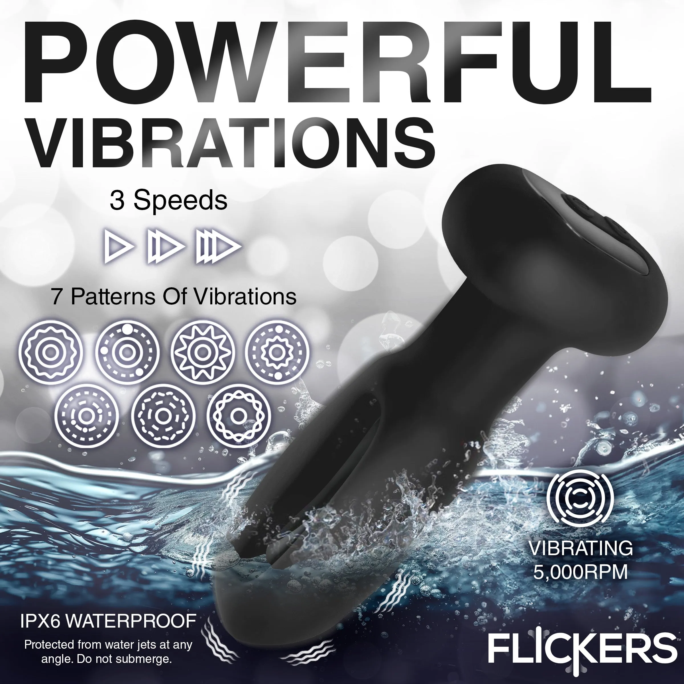 Bum Flick Vibrating And Flicking Butt Plug w/ Remote