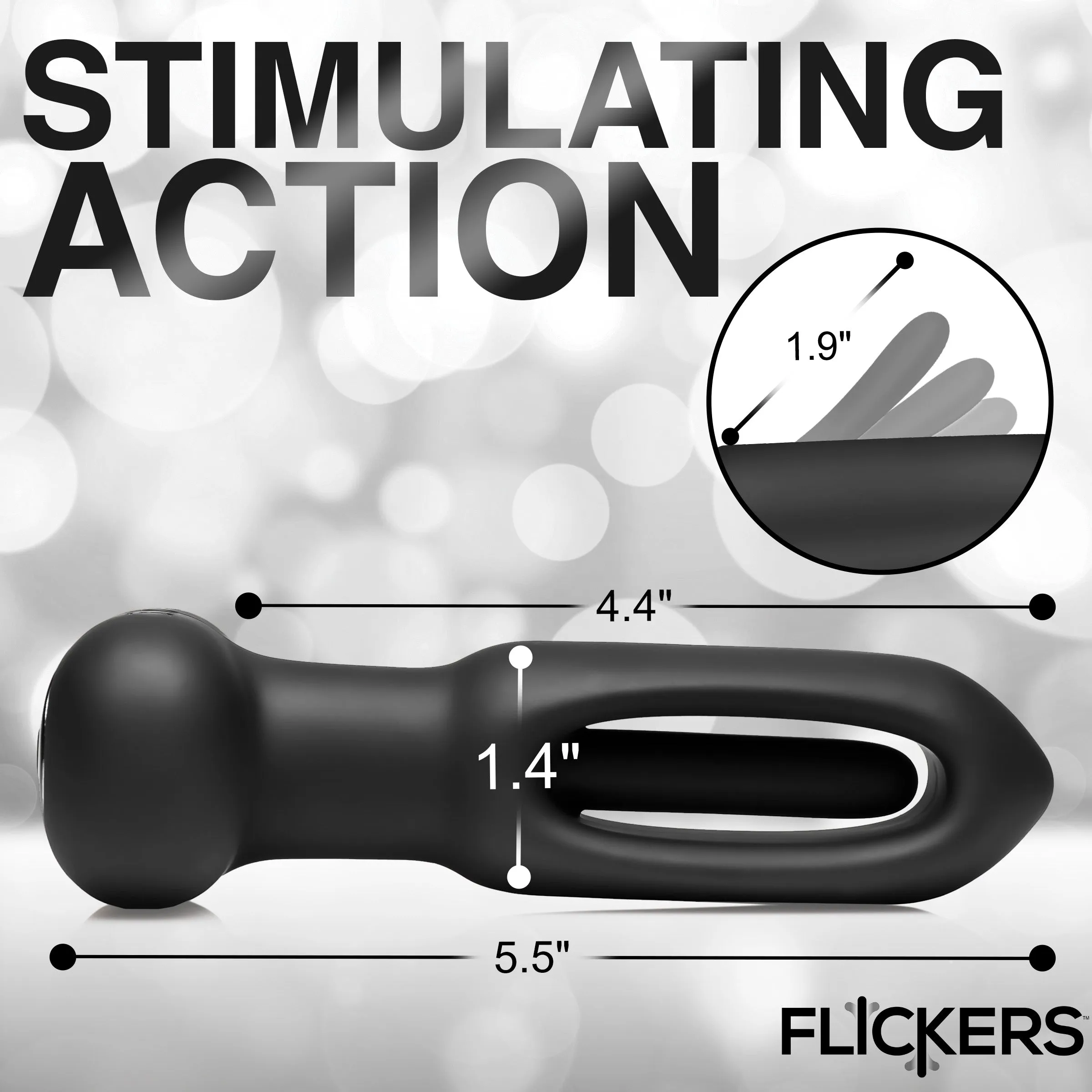 Bum Flick Vibrating And Flicking Butt Plug w/ Remote