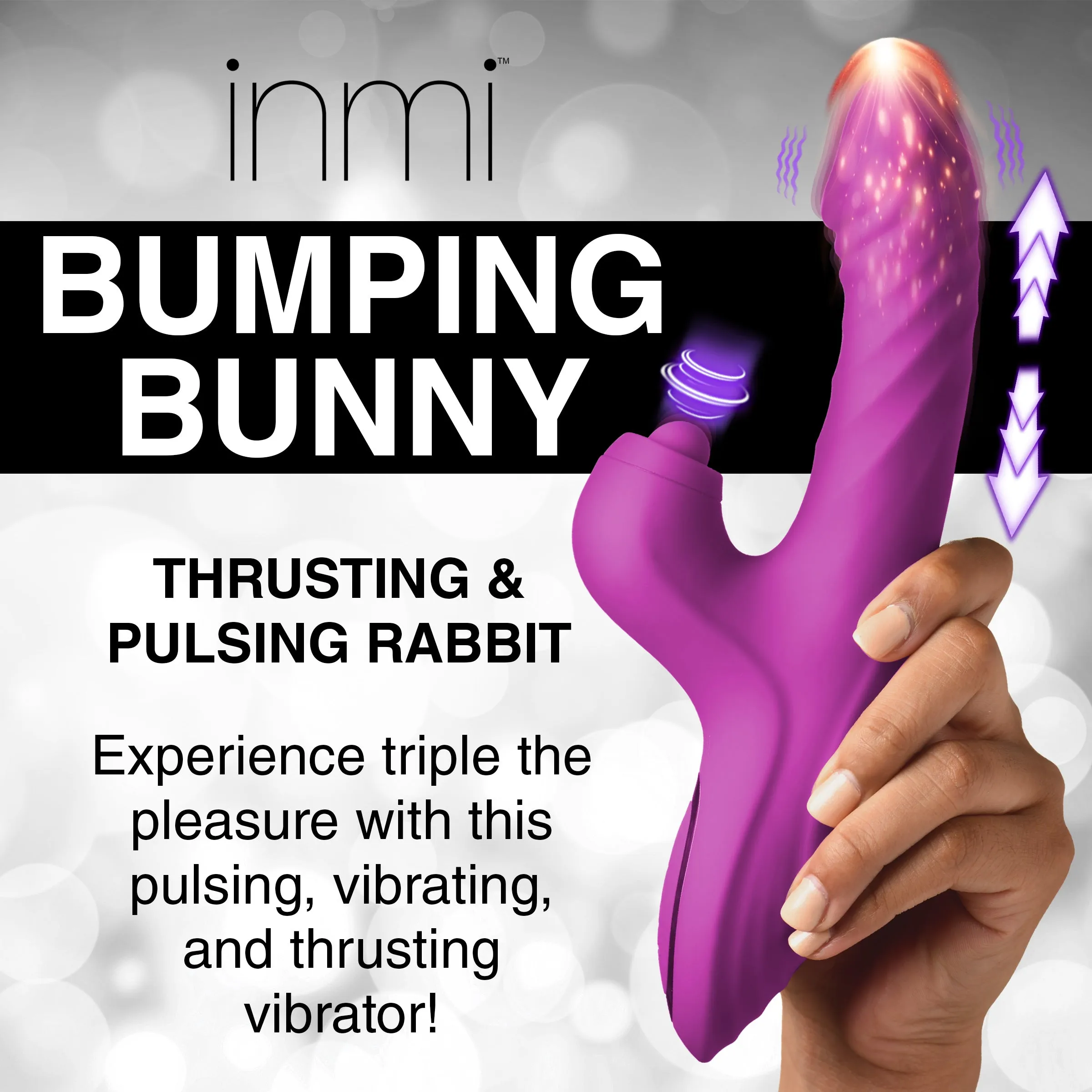 Bumpy Bunny Thrusting & Pulsing Vibrator