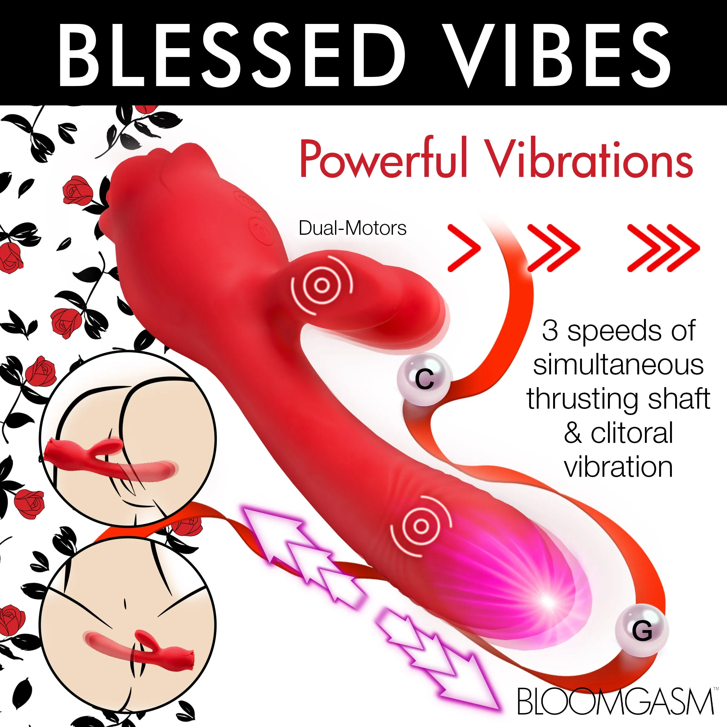 Bunny Sucking And Thrusting Vibrator