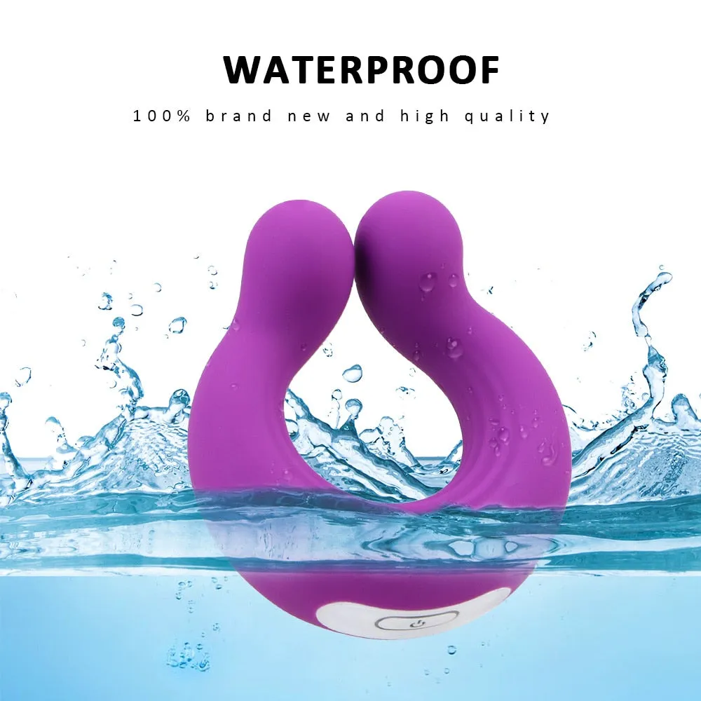 Cock Ring Couple Vibrator for Penis & Clitoral Stimulation
