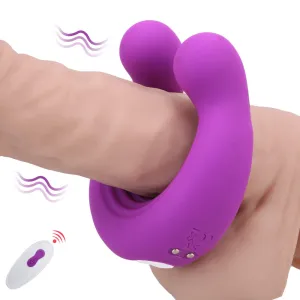 Cock Ring Couple Vibrator for Penis & Clitoral Stimulation