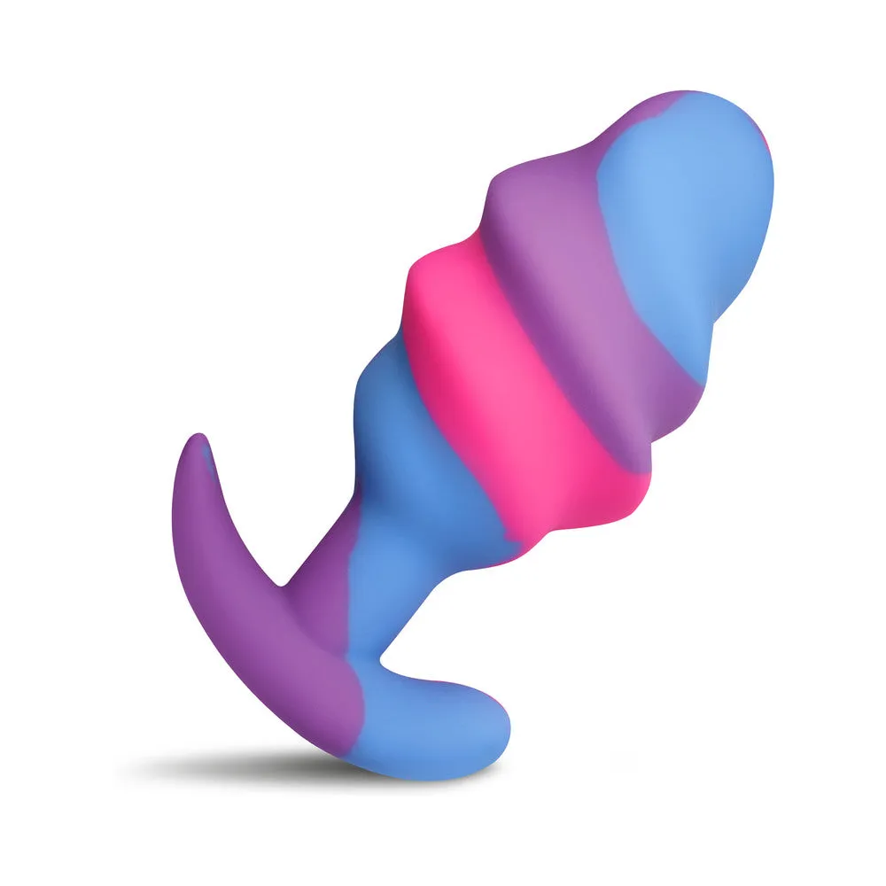 Creature Cocks Unicorn Swirl Silicone Butt Plug L