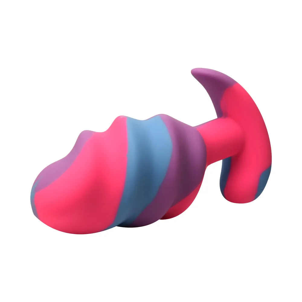 Creature Cocks Unicorn Swirl Silicone Butt Plug L