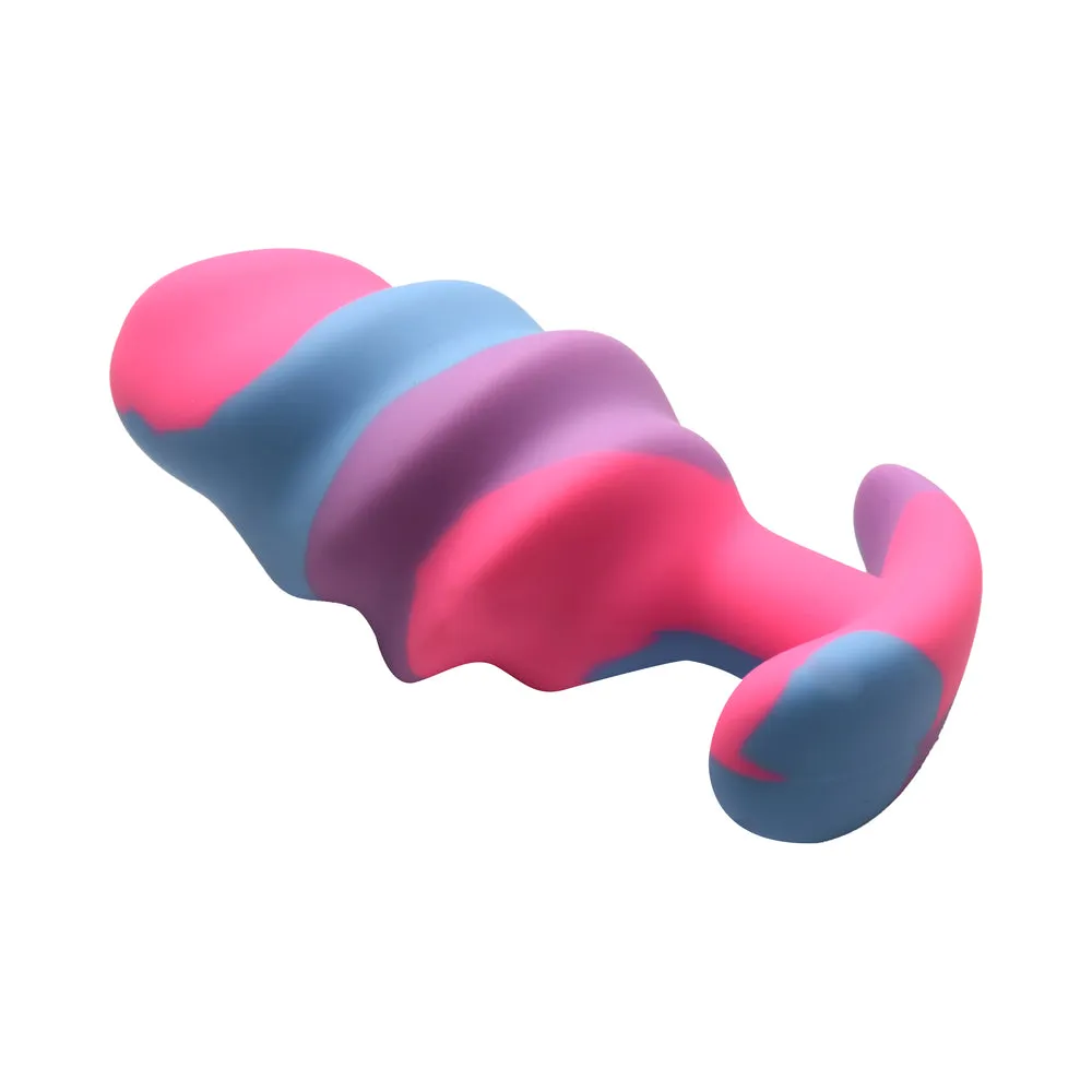 Creature Cocks Unicorn Swirl Silicone Butt Plug L