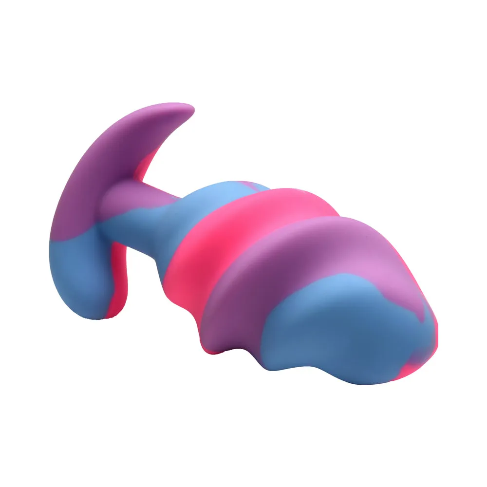 Creature Cocks Unicorn Swirl Silicone Butt Plug L