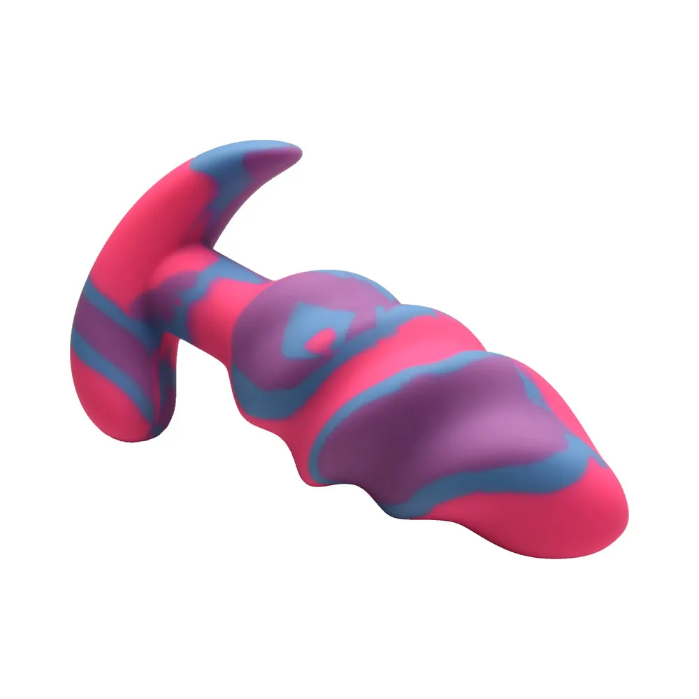 Creature Cocks Unicorn Swirl Silicone Butt Plug M