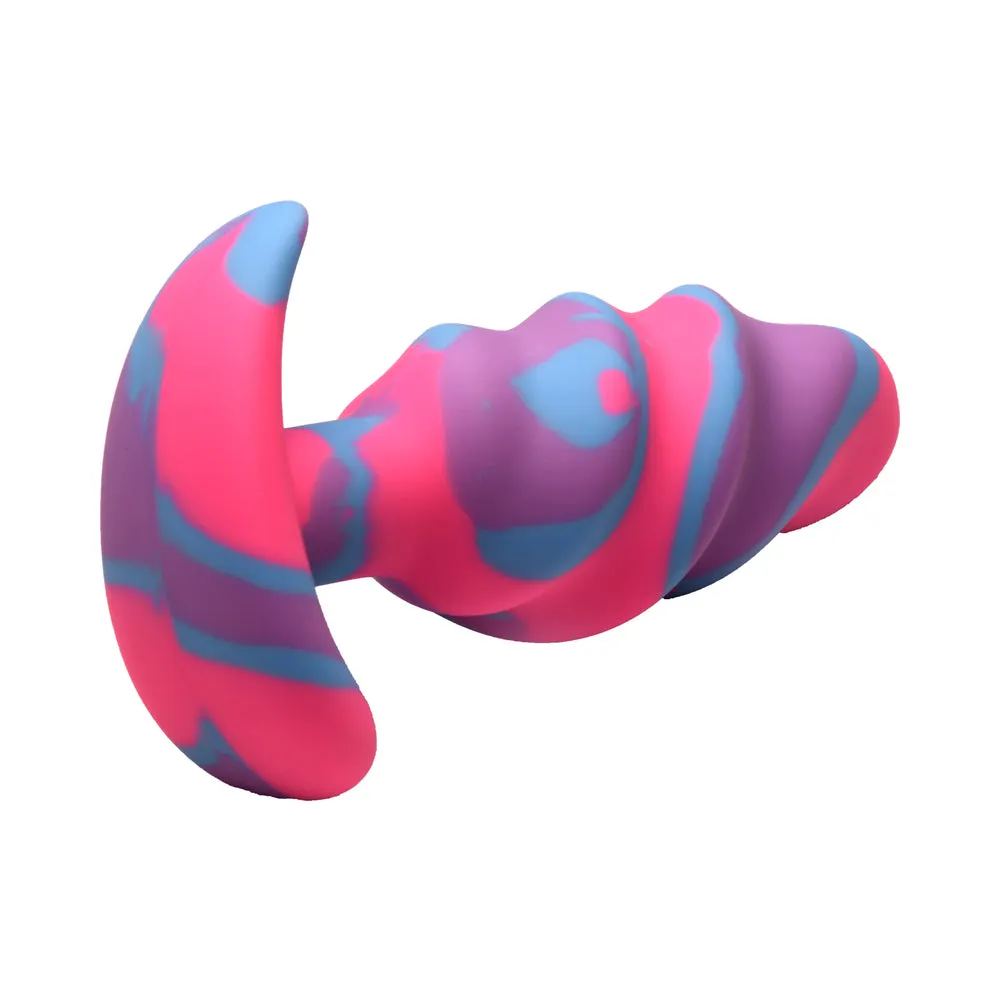 Creature Cocks Unicorn Swirl Silicone Butt Plug M