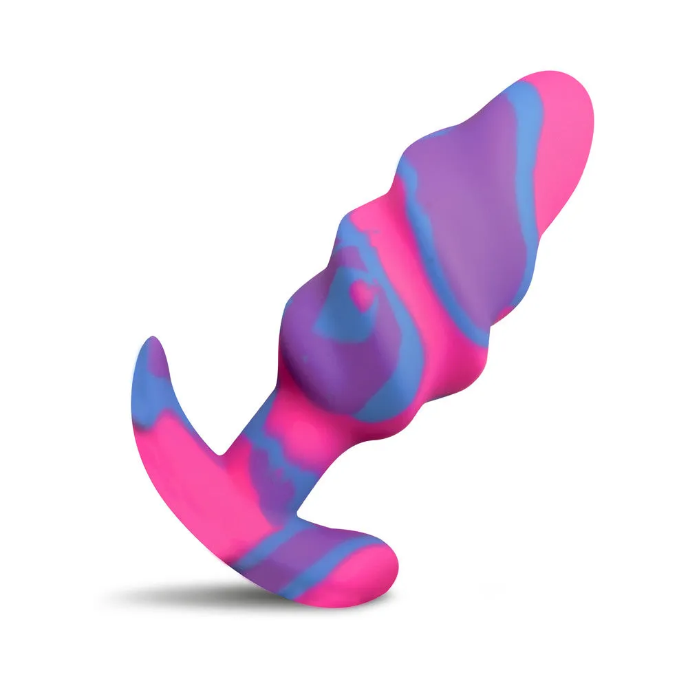 Creature Cocks Unicorn Swirl Silicone Butt Plug M