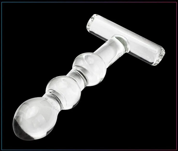 Crystal Wavy Glass Heating & Iced Dildo 6 Inch