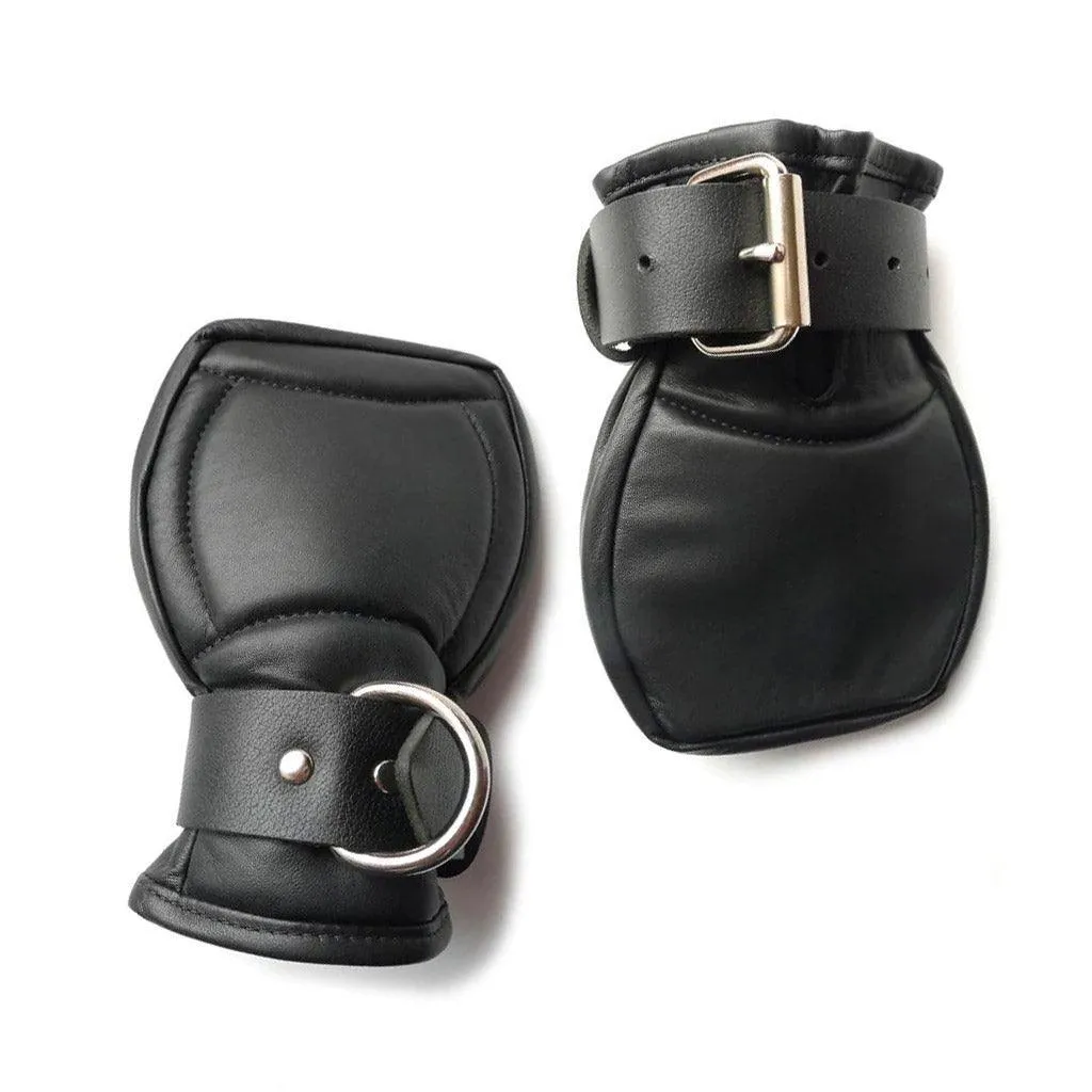 Deluxe Padded Fist Mitts Leather