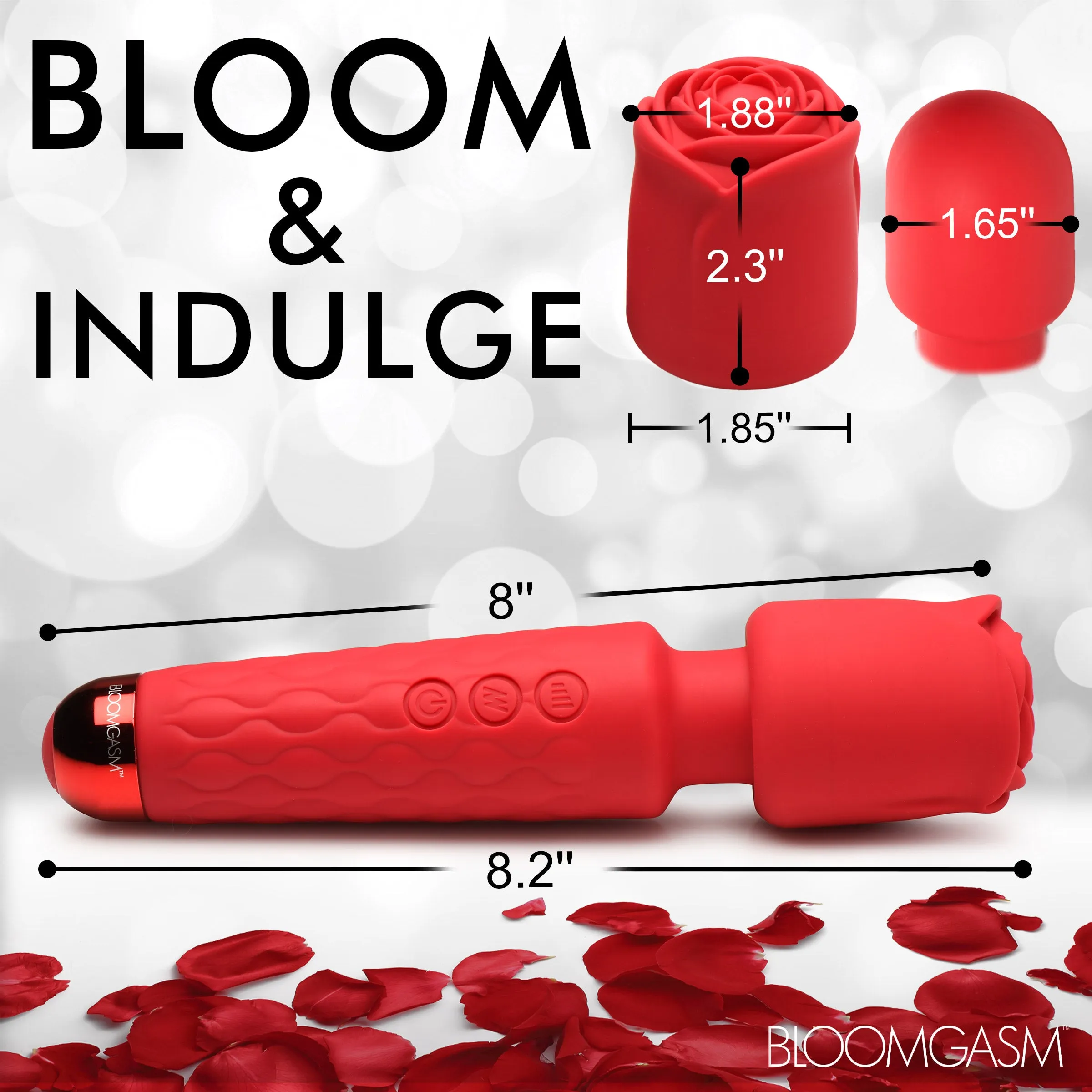 Deluxe Silicone Rose Wand