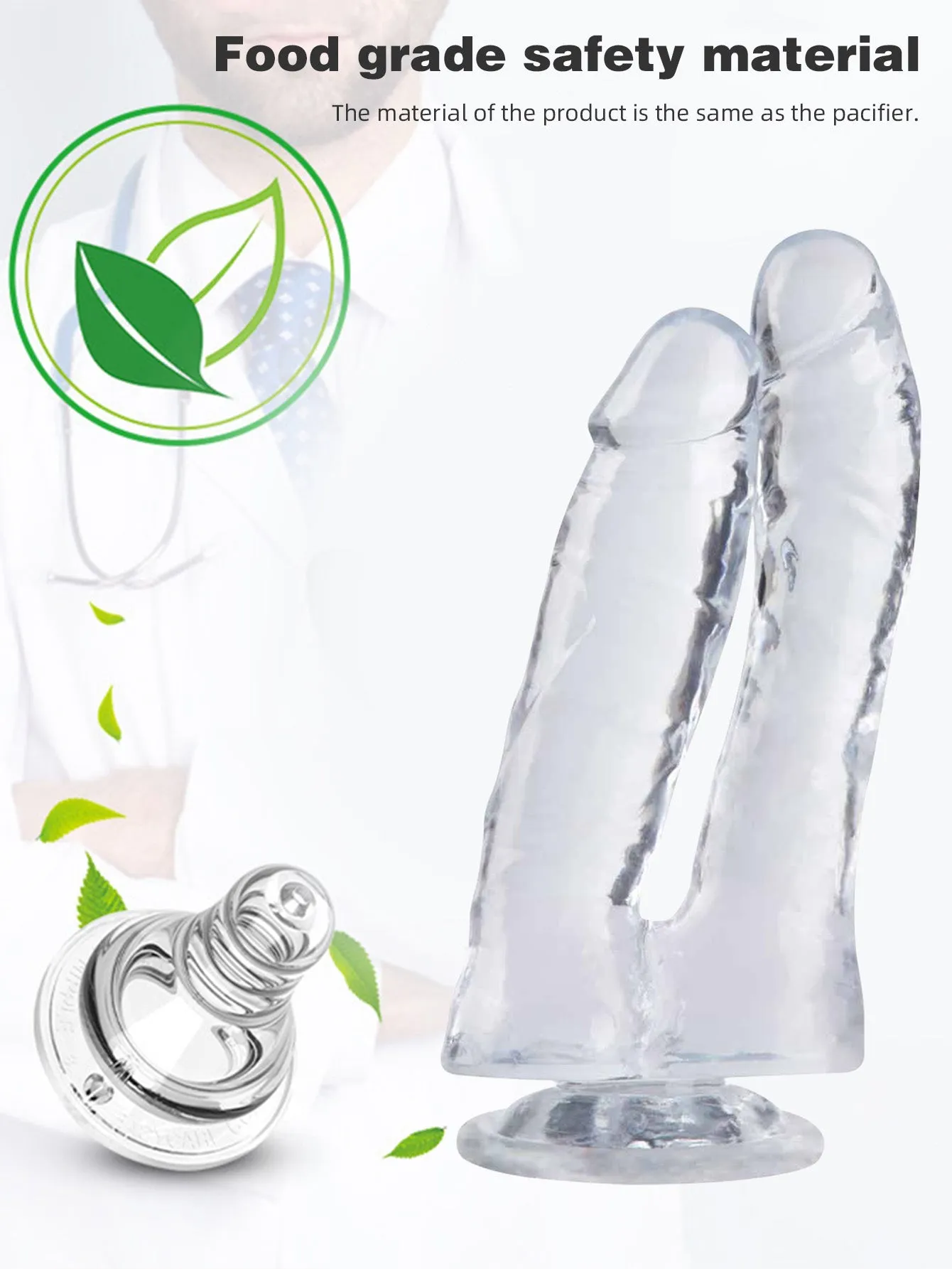 Double Exotic Dilido Suction Cup Butt Plug Women Couple Sex Toys