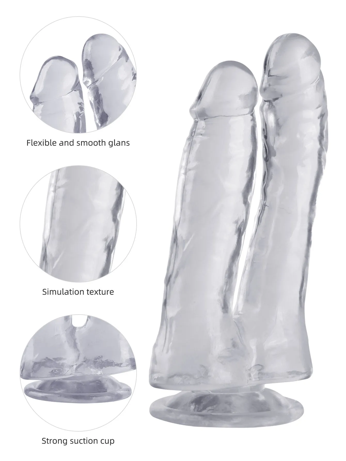 Double Exotic Dilido Suction Cup Butt Plug Women Couple Sex Toys