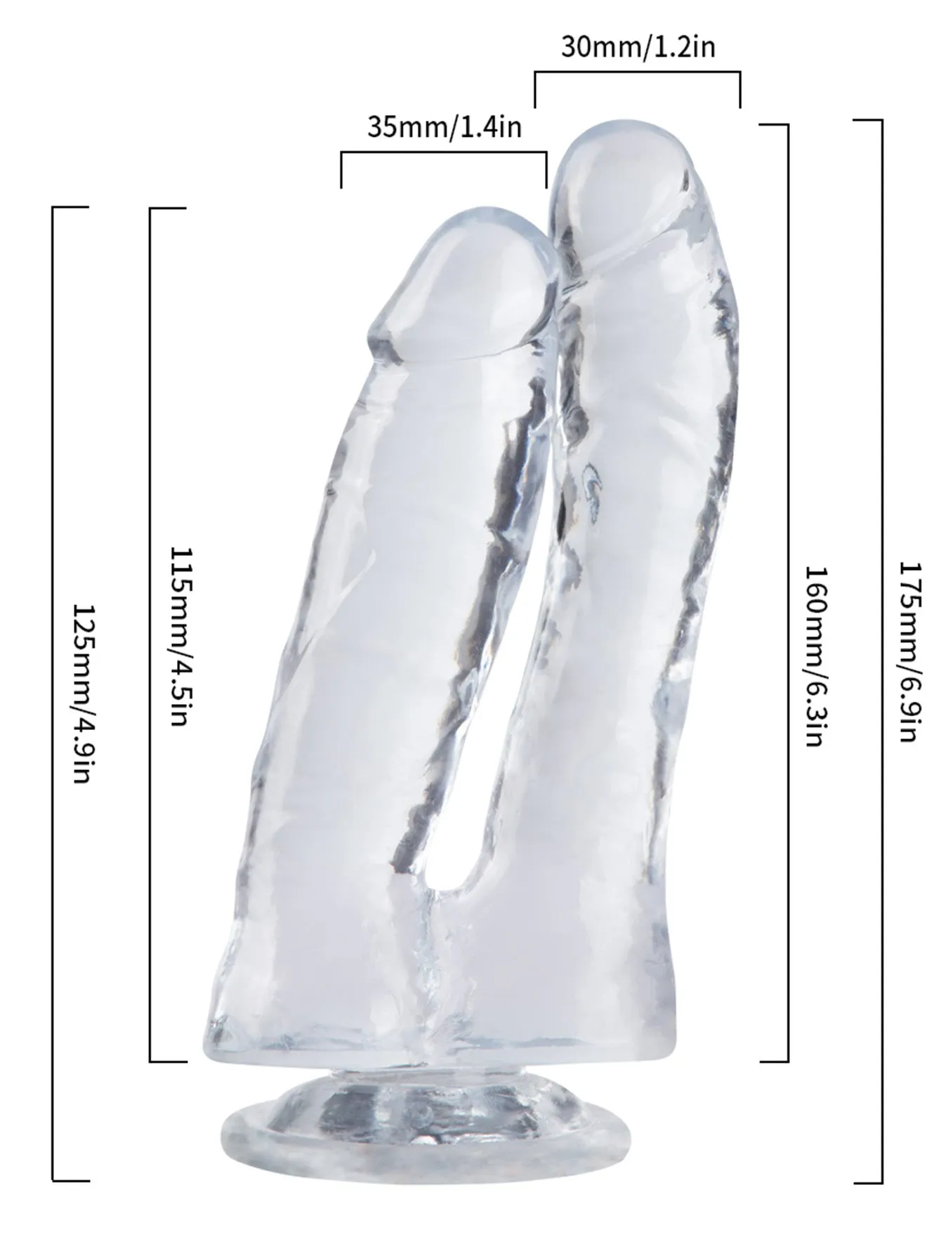 Double Exotic Dilido Suction Cup Butt Plug Women Couple Sex Toys