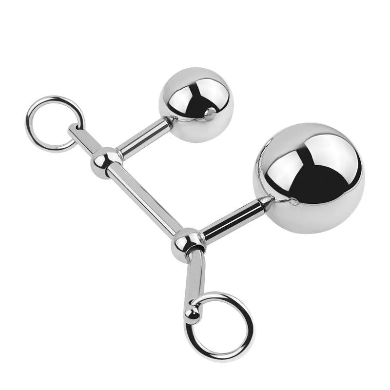 Double G-P Spot Pure Wand Stainless Steel Anal Beads