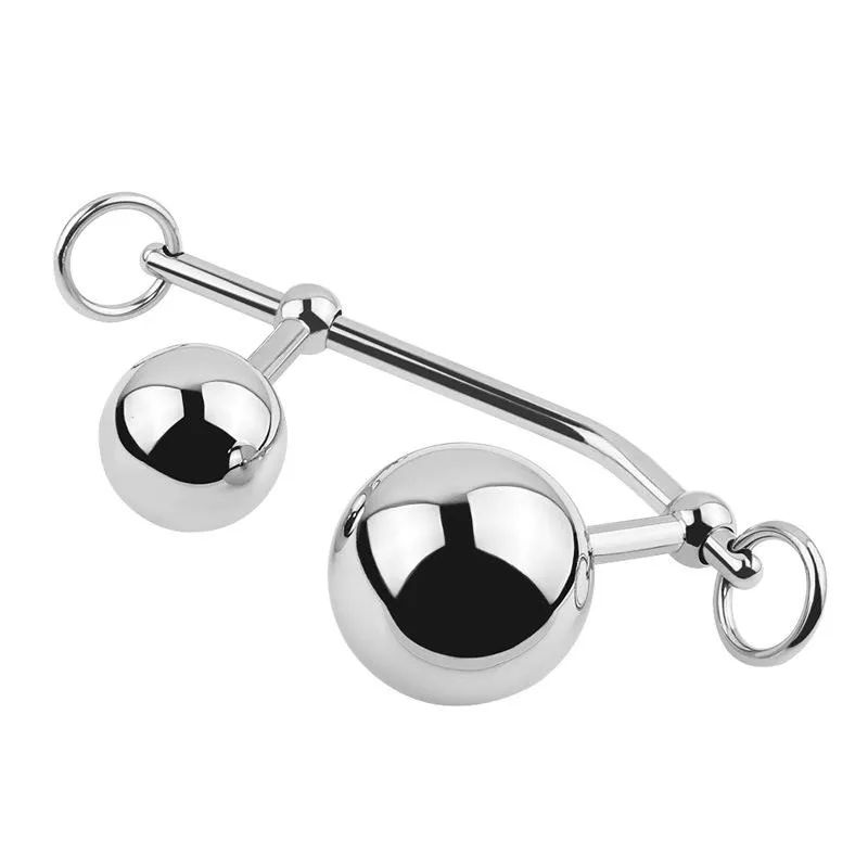 Double G-P Spot Pure Wand Stainless Steel Anal Beads