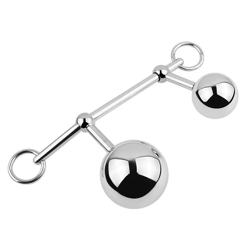 Double G-P Spot Pure Wand Stainless Steel Anal Beads