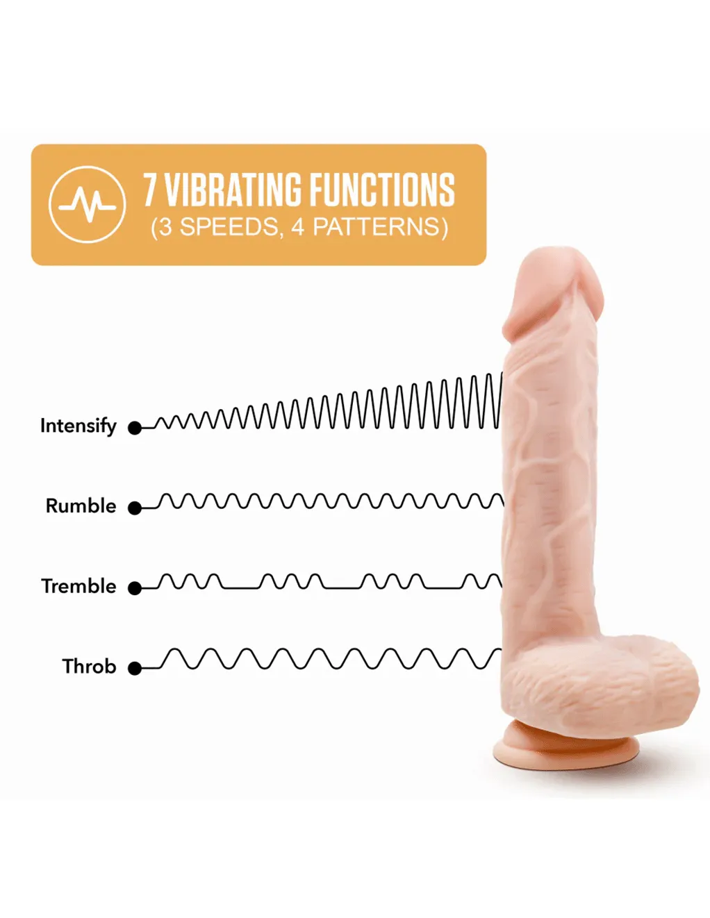 Dr. Ethan 8.5in Silicone Gyrating Dildo