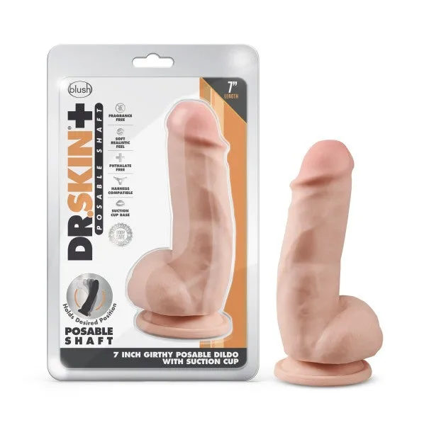 Dr. Skin Girthy Short Thick Dildo - Vanilla