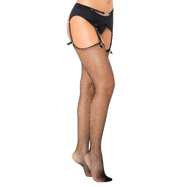 Dresuri din plasă DARING INTIMATES Extravagant Fishnet Stockings. design pentru portjartier. mărime universală. culoare negru. model 75020
