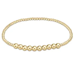 ENewton Classic Gold 2mm Beaded Bliss 4mm Bead Bracelet