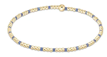 ENewton *egirl* Bright Blue 2mm Hope Sincerity Bead Bracelet