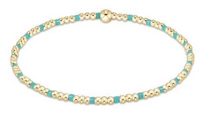 ENewton *egirl* Turquoise 2mm Hope Sincerity Bead Bracelet