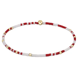 ENewton Gameday Crimson and White Hope Unwritten Bracelet